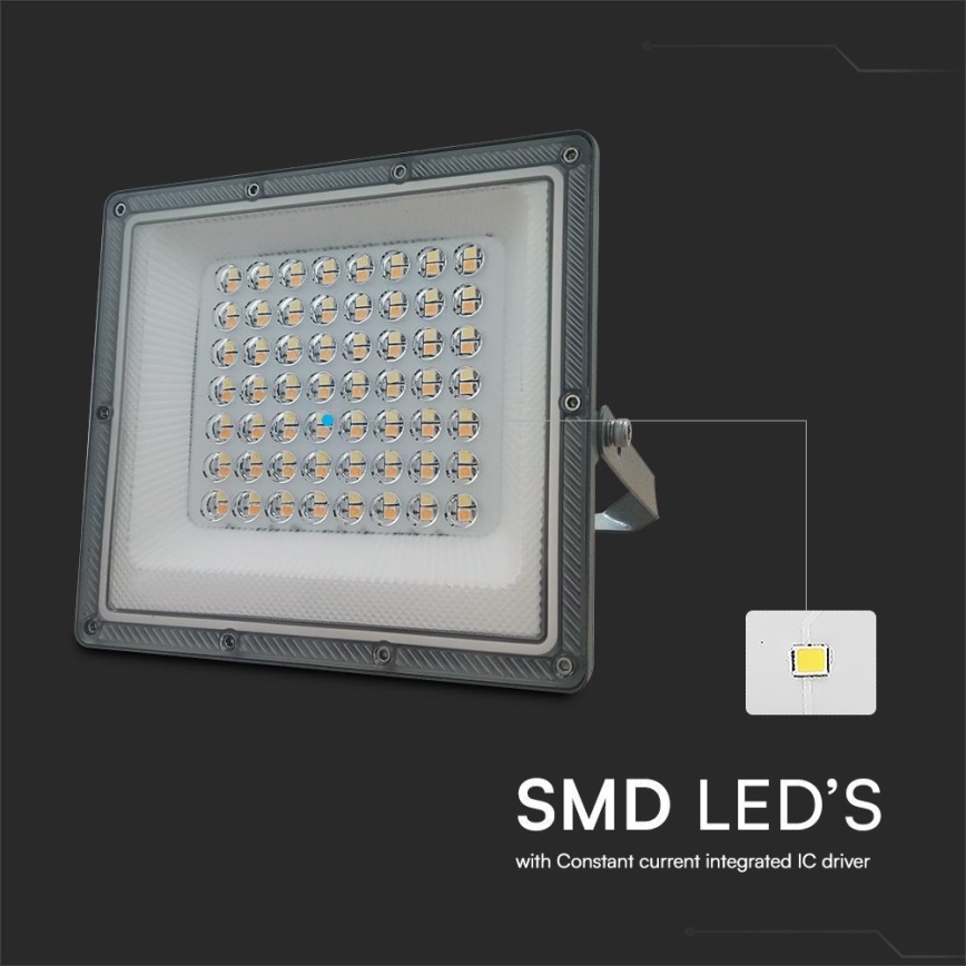 LED Прожектор LED/50W/230V IP65 3000/4000/6500K сив