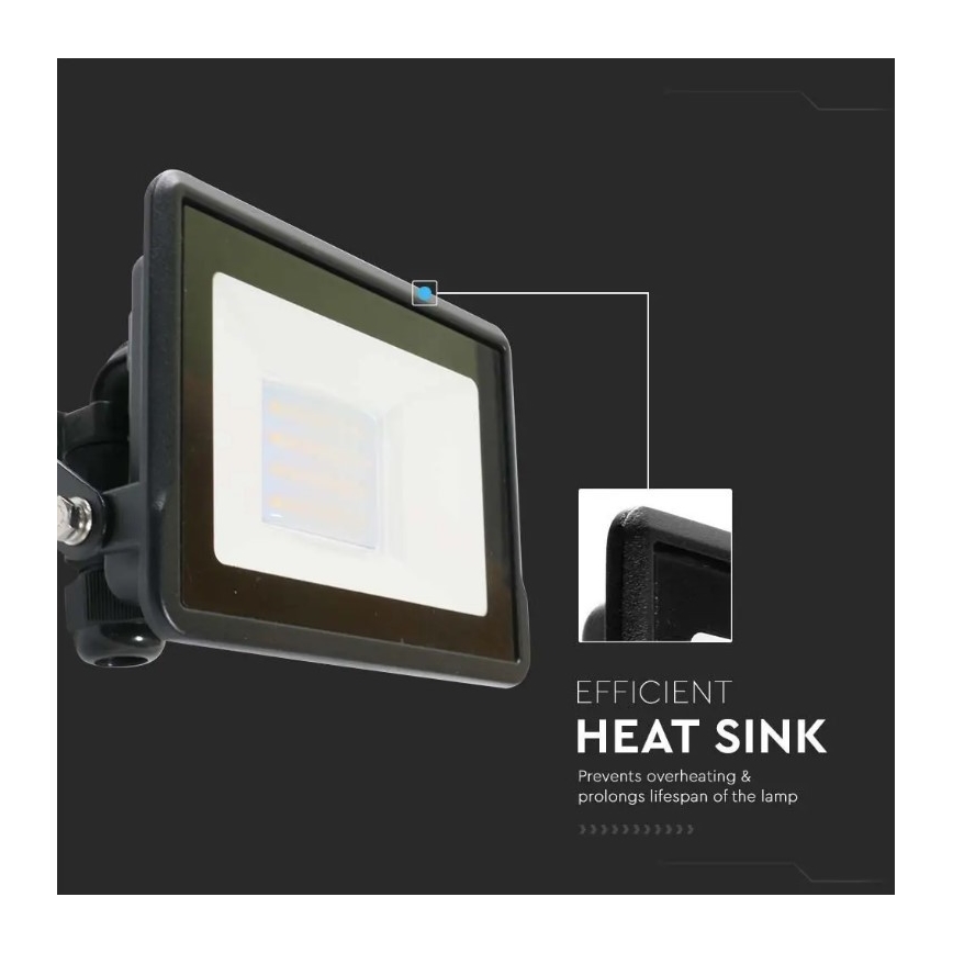 LED Прожектор с директна връзка SAMSUNG CHIP LED/20W/230V IP65 6500K