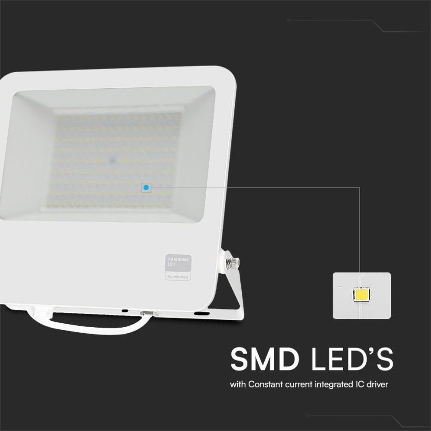 LED Прожектор SAMSUNG CHIP LED/100W/230V 6400K IP65 бял