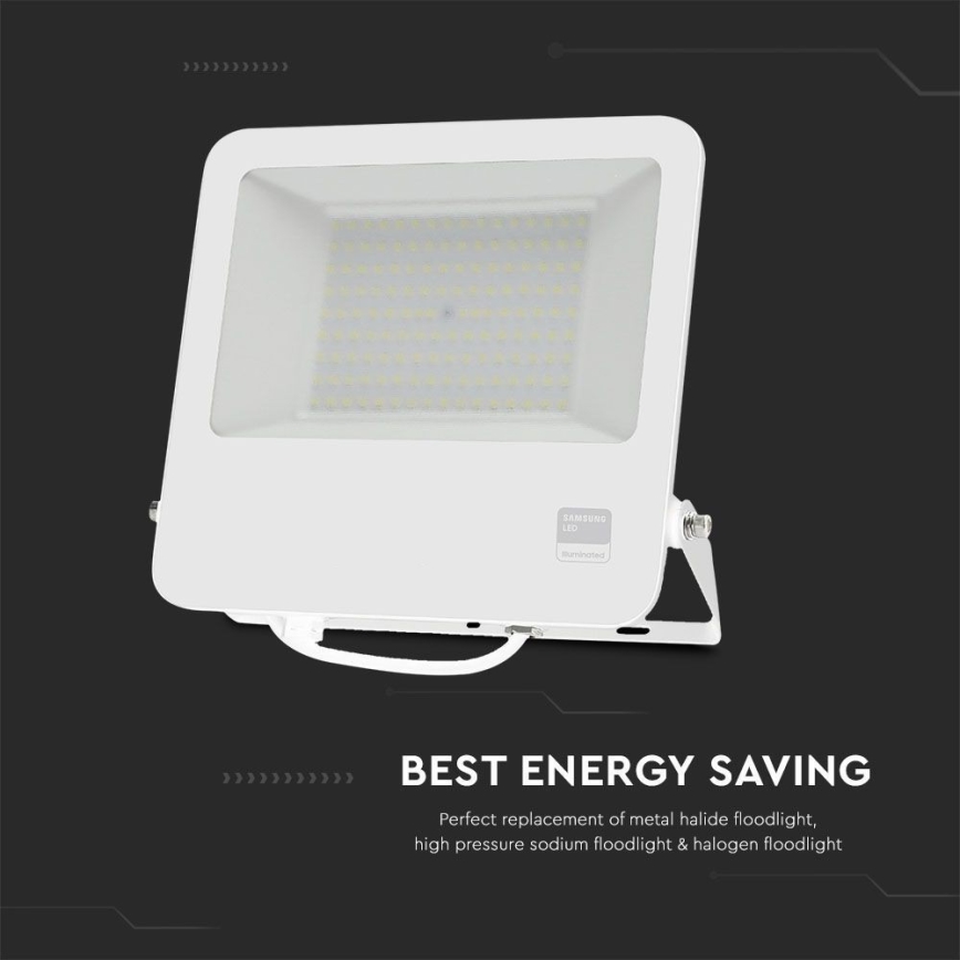 LED Прожектор SAMSUNG CHIP LED/100W/230V 6400K IP65 бял