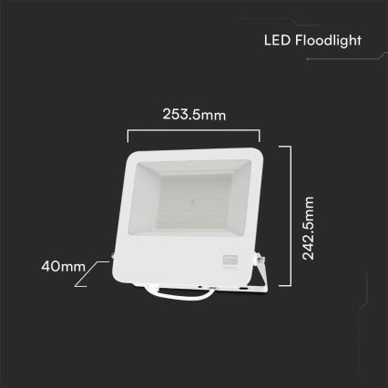 LED Прожектор SAMSUNG CHIP LED/100W/230V 6400K IP65 бял