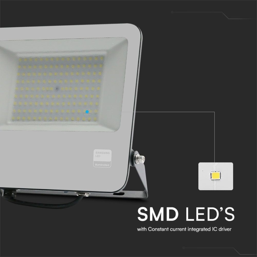 LED Прожектор SAMSUNG CHIP LED/100W/230V 6400K IP65 черен