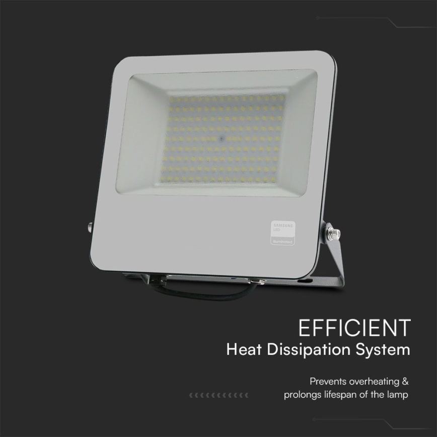 LED Прожектор SAMSUNG CHIP LED/100W/230V 6400K IP65 черен