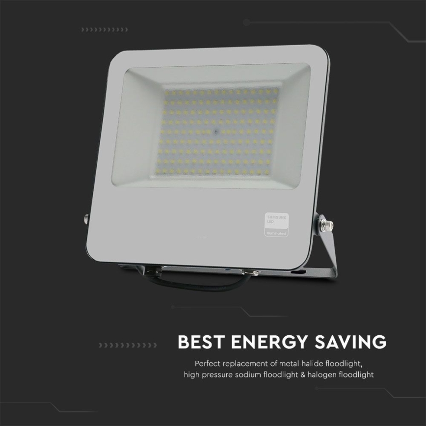 LED Прожектор SAMSUNG CHIP LED/100W/230V 6400K IP65 черен