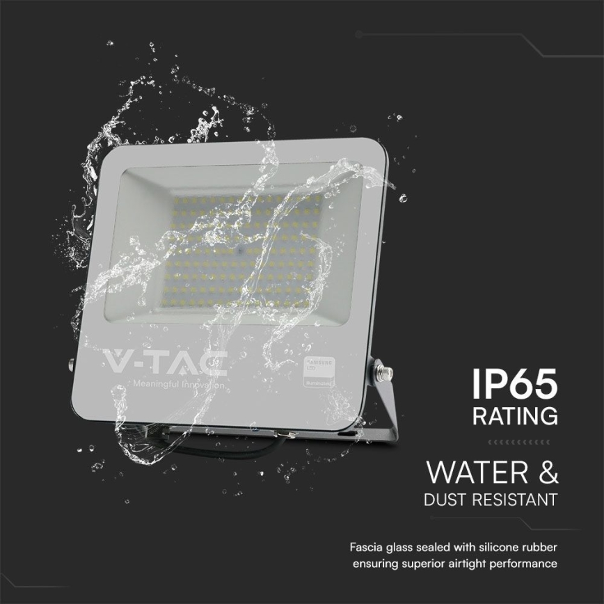 LED Прожектор SAMSUNG CHIP LED/100W/230V 6400K IP65 черен