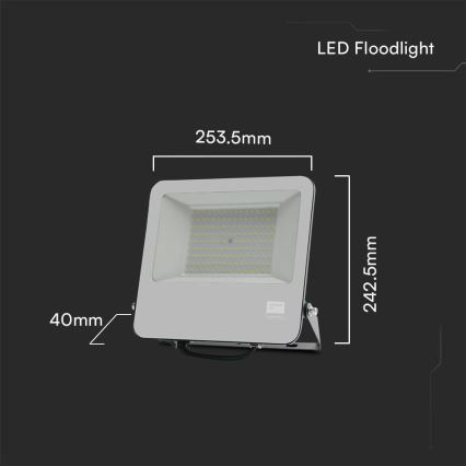LED Прожектор SAMSUNG CHIP LED/100W/230V 6400K IP65 черен