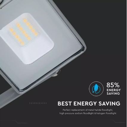 LED Прожектор SAMSUNG CHIP LED/10W/230V IP65 4000K сив