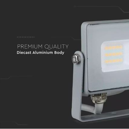 LED Прожектор SAMSUNG CHIP LED/10W/230V IP65 4000K сив