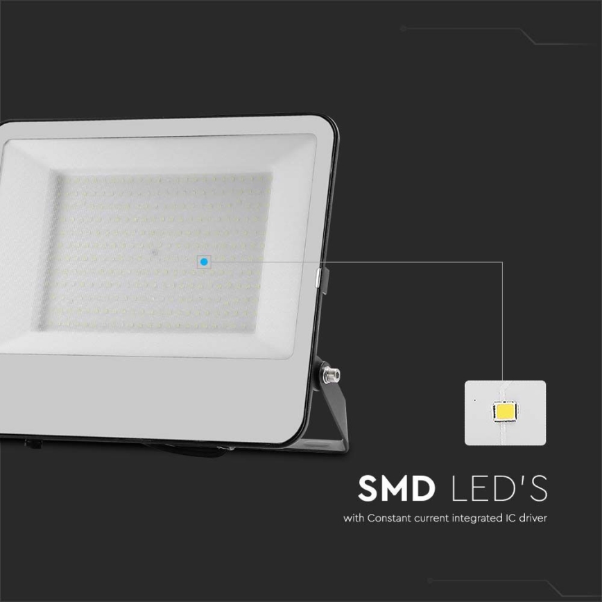 LED Прожектор SAMSUNG CHIP LED/200W/230V 4000K IP65 черен