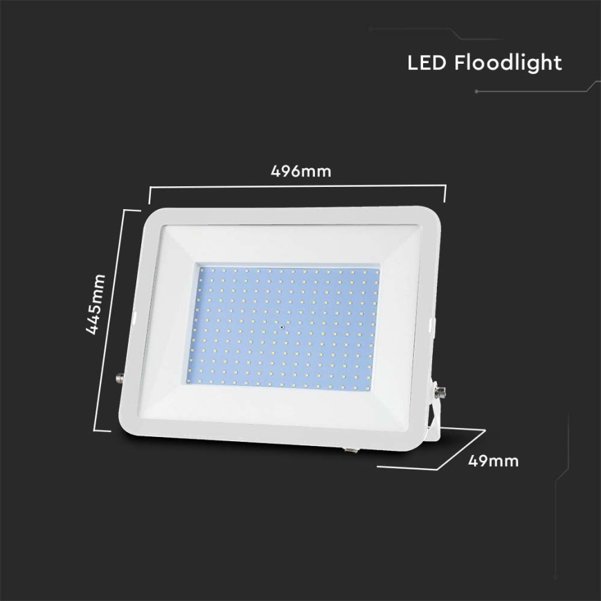 LED Прожектор SAMSUNG CHIP LED/300W/230V 6500K IP65 бял