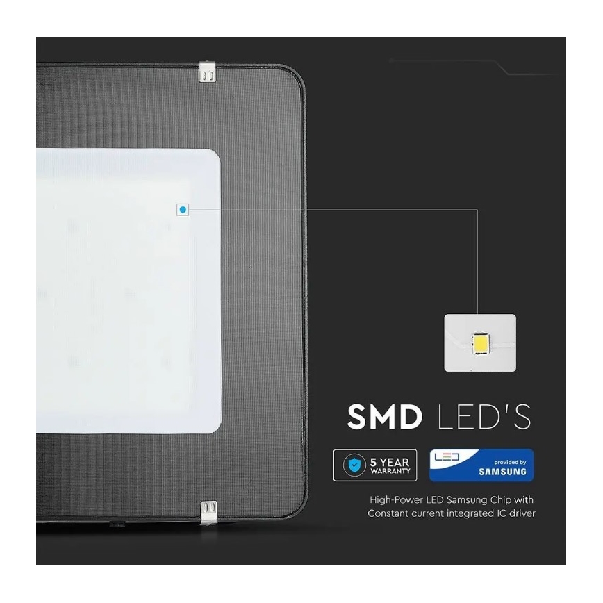 LED Прожектор SAMSUNG CHIP LED/400W/230V IP65 4000K черен