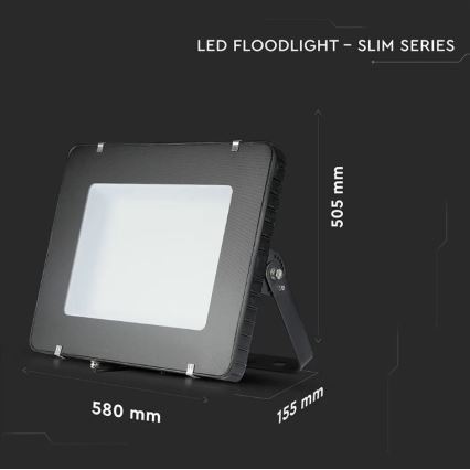 LED Прожектор SAMSUNG CHIP LED/400W/230V IP65 4000K черен