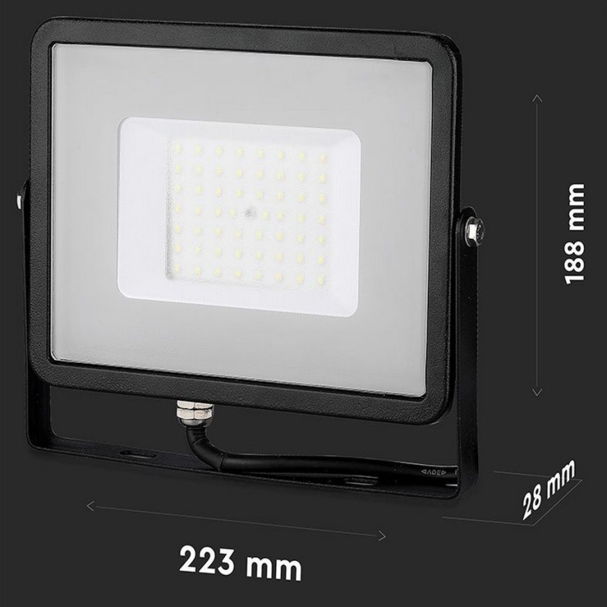 LED Прожектор SAMSUNG CHIP LED/50W/230V 4000K IP65 черен