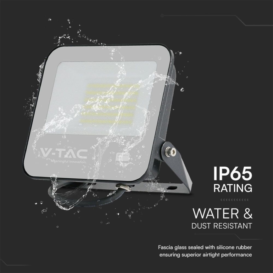 LED Прожектор SAMSUNG CHIP LED/50W/230V 4000K IP65 черен