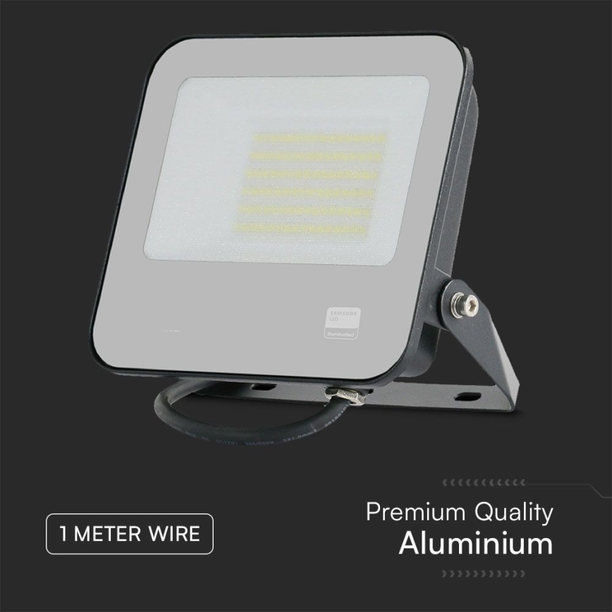 LED Прожектор SAMSUNG CHIP LED/50W/230V 6500K IP65 черен