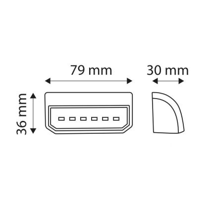 LED Прожектор SPZ LICE LED/0,2W/12-24V IP67