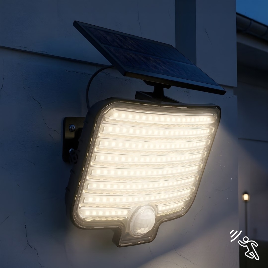 LED прожектор със сензор и слънчев панел ALEX LED/5,5W/3,7V 1200 mAh IP44