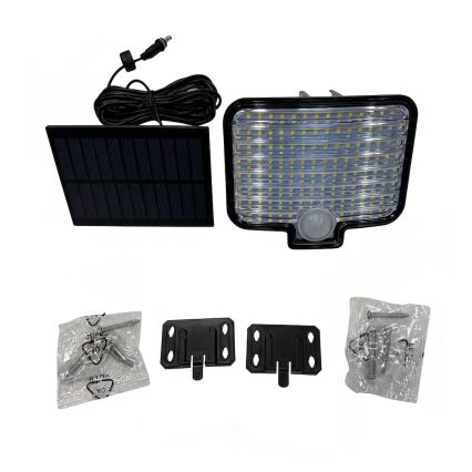 LED прожектор със сензор и слънчев панел ALEX LED/5,5W/3,7V 1200 mAh IP44