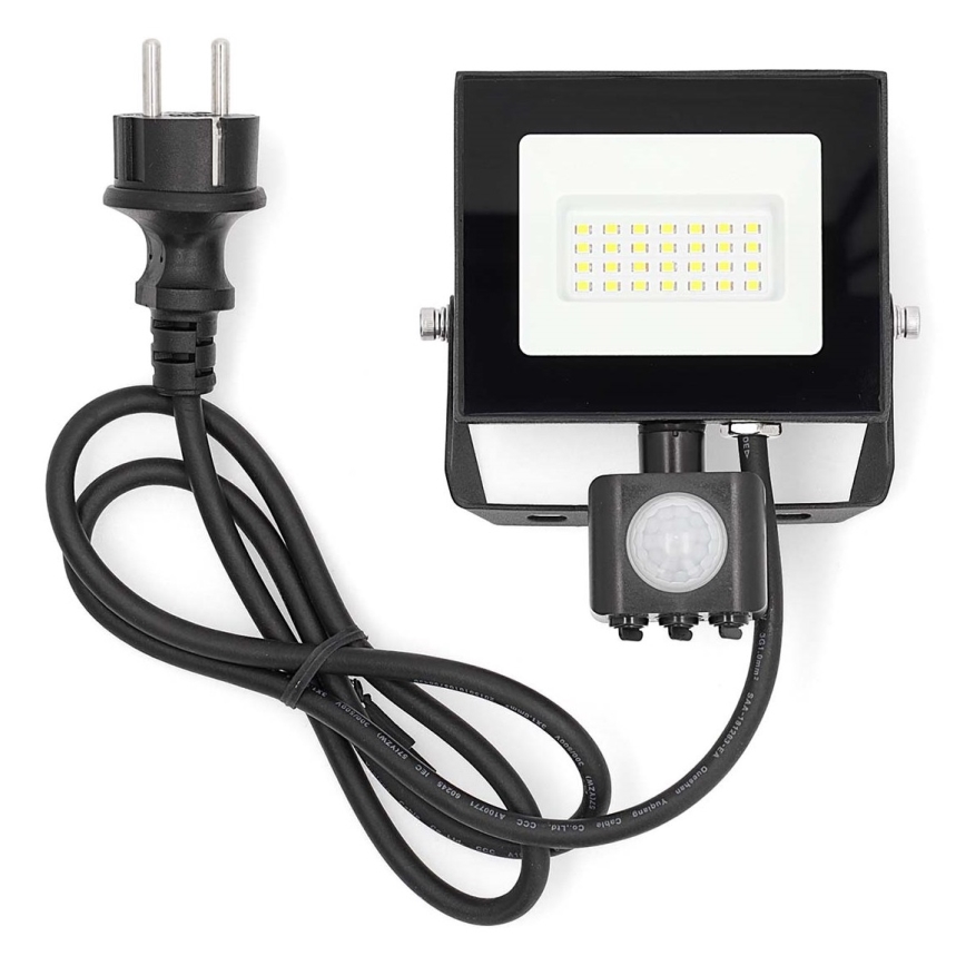 LED Прожектор със сензор LED/20W/230V 4000K IP44