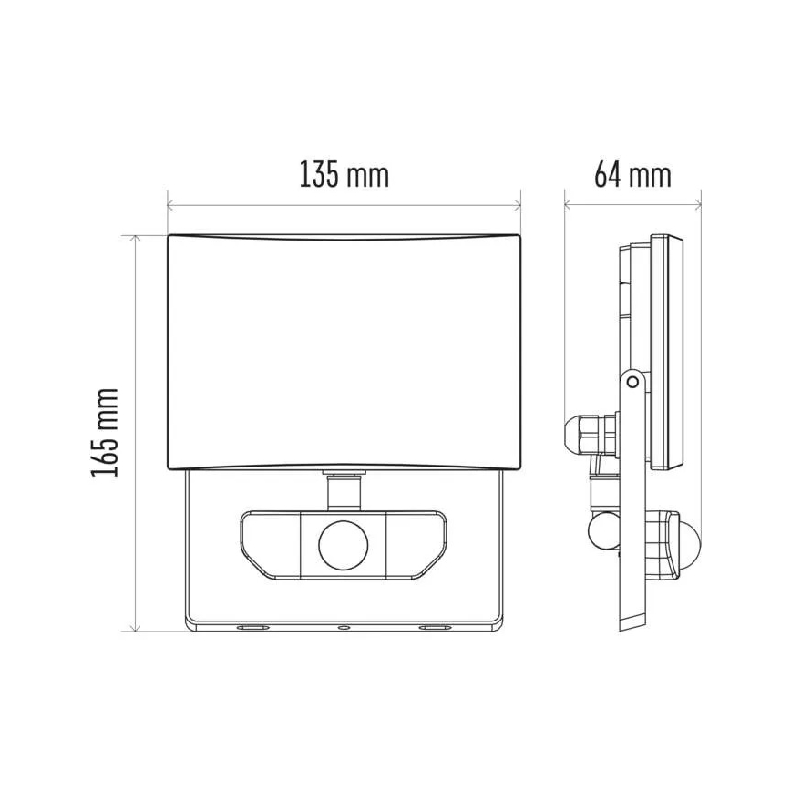 LED Прожектор със сензор LED/20W/230V IP54