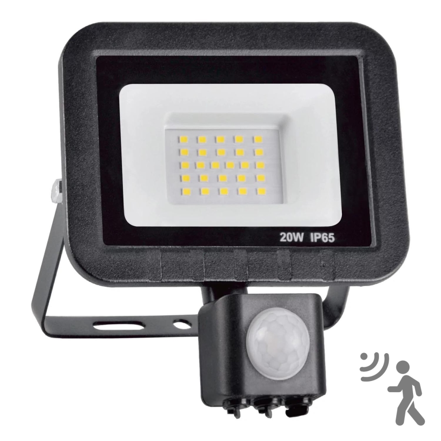 LED Прожектор със сензор LED/20W/230V IP65