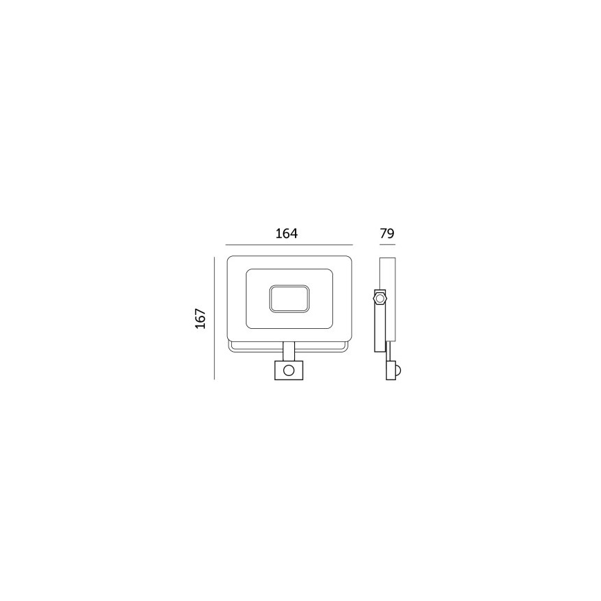 LED Прожектор със сензор LED/30W/230V 6500K IP44