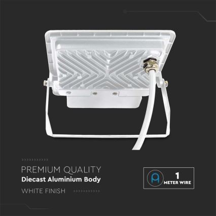LED Прожектор със сензор LED/50W/230V 4000K IP65 бял