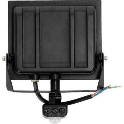LED Прожектор със сензор LED/50W/230V 6500K IP44 черен