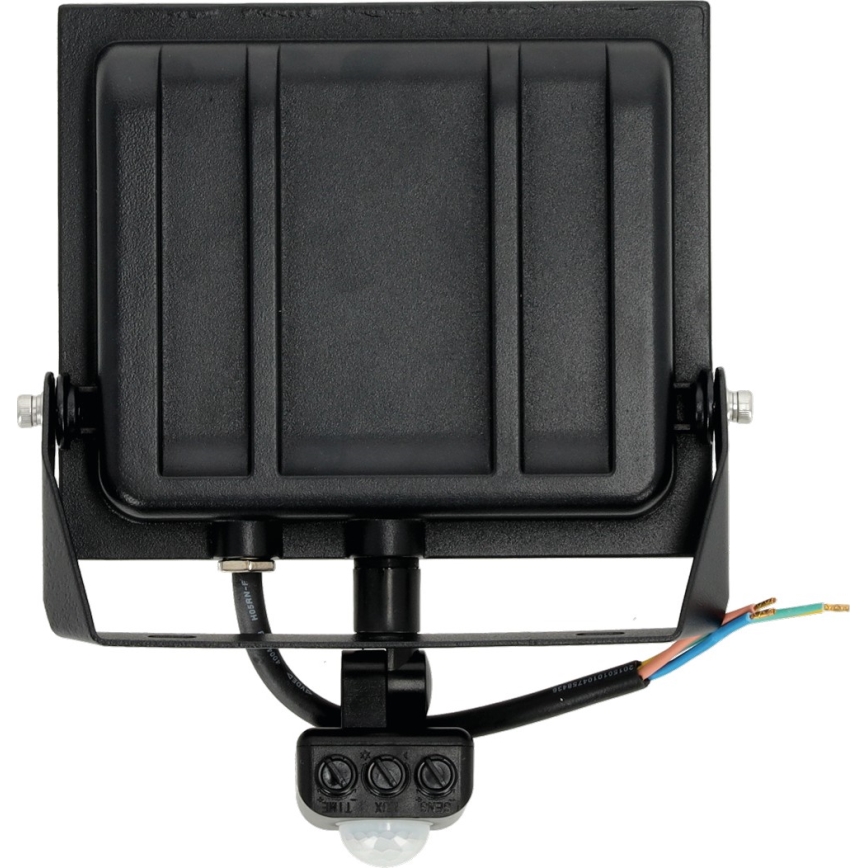 LED Прожектор със сензор LED/50W/230V 6500K IP44 черен