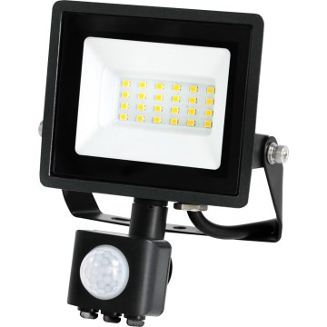 LED Прожектор със сензор MHC LED/20W/230V IP44 6500K черен