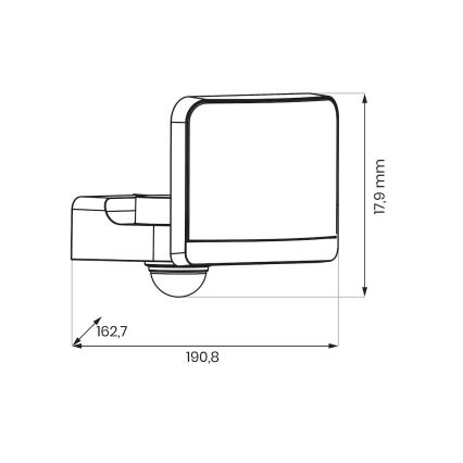 LED прожектор със сензор за движение и сумрак DAVOS LED/30W/230V IP54 бял