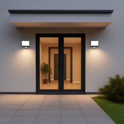 LED прожектор със сензор за движение и сумрак DAVOS LED/30W/230V IP54 черен