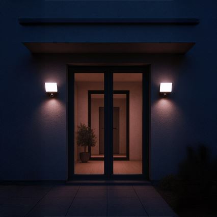 LED прожектор със сензор за движение и сумрак DAVOS LED/30W/230V IP54 черен