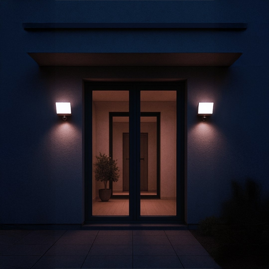 LED прожектор със сензор за движение и сумрак DAVOS LED/30W/230V IP54 черен