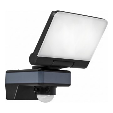 LED прожектор със сензор за движение и сумрак LED/24W/230V 4200K IP54 черен