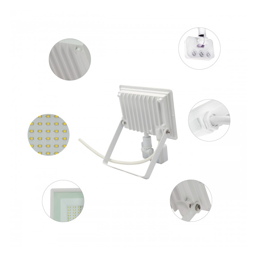 LED прожектор със сензор за движение NOCTIS LUX 3 LED/50W/230V 4000K IP44 бял