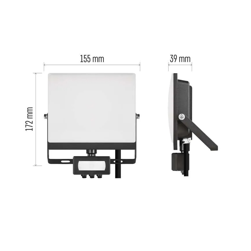 LED прожектор със сензор за движение и сумрак TAMBO EVO LED/30W/230V 4000K IP44 черен