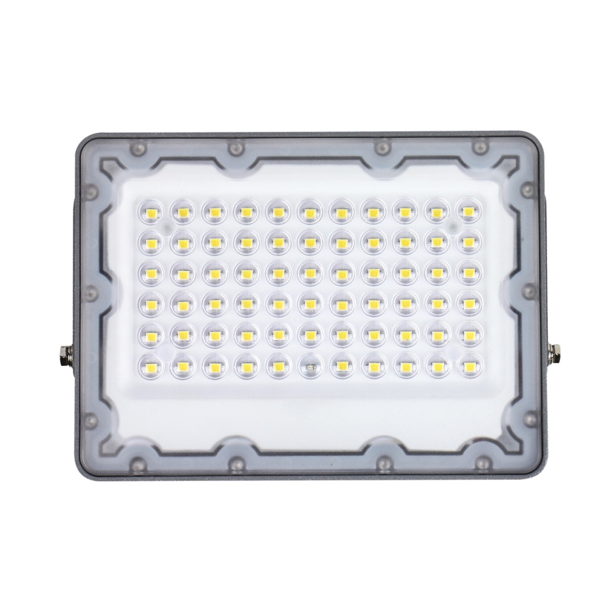 LED Прожектор със соларен панел FOCUS 60W/10000 mAh 3,2V 6000K IP65 + дистанционно