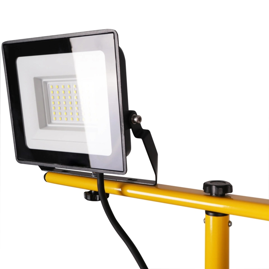 LED прожектор със стойка 2xLED/30W/230V 6500K IP65 жълт