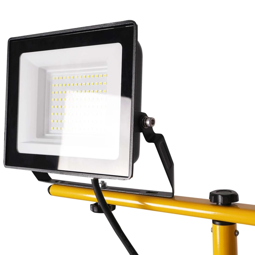 LED прожектор със стойка 2xLED/50W/230V 6500K IP65 жълт