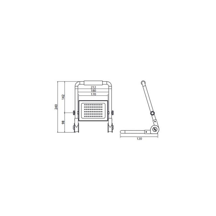 LED Прожектор със стойка ADVIVE WORK LED/50W/230V IP65