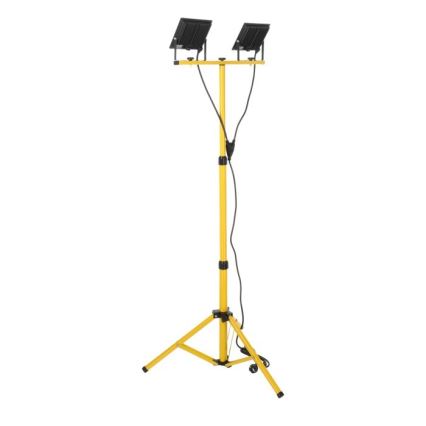 LED Прожектор със стойка TIGRA 2xLED/50W/230V 4000K IP54 черен/жълти