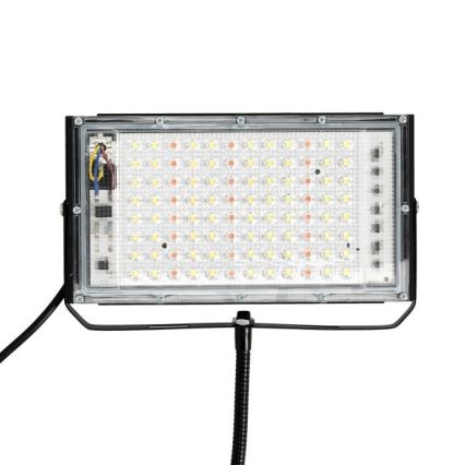 LED Прожектор със стойка за отглеждане на растения FIRON LED/45W/230V IP54 черен