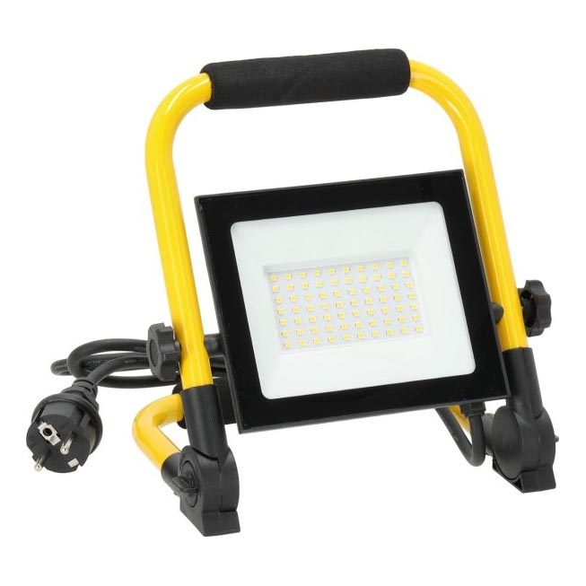 LED Прожектор TIGRA LED/50W/4000K IP54 черен/жълти