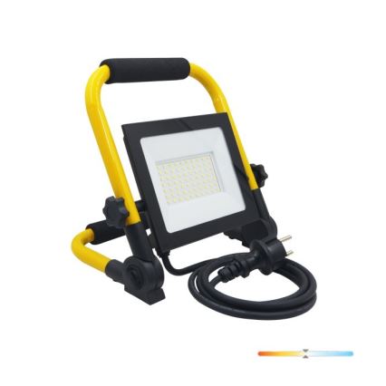LED Прожектор TIGRA LED/50W/4000K IP54 черен/жълти