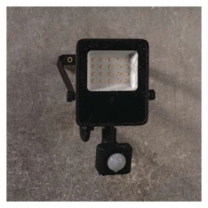 LED прожектор с сензор VISIO LED/10W/230V 4000K IP65