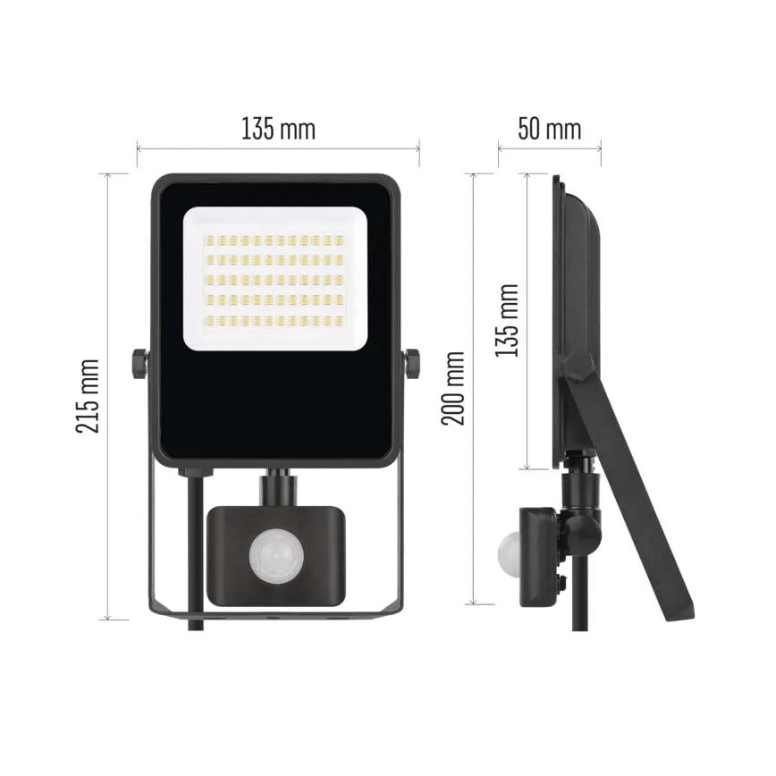 LED прожектор с сензор VISIO LED/30W/230V 4000K IP65