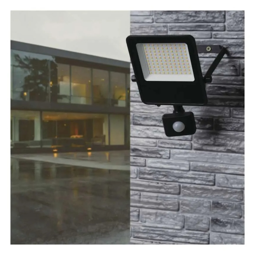 LED прожектор с сензор VISIO LED/50W/230V 4000K IP65