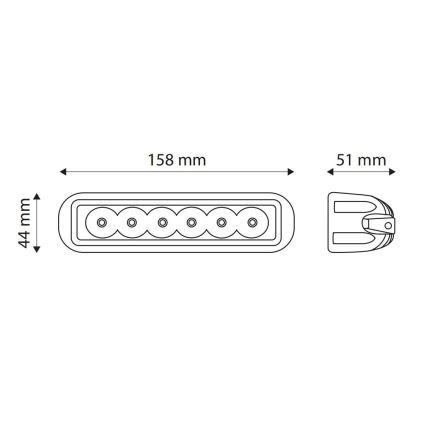 LED Прожектор за кола EPISTAR 6xLED/18W/10-30V IP67 6000K