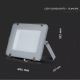 LED Прожектор SAMSUNG CHIP LED/150W/230V 6400K IP65 сив